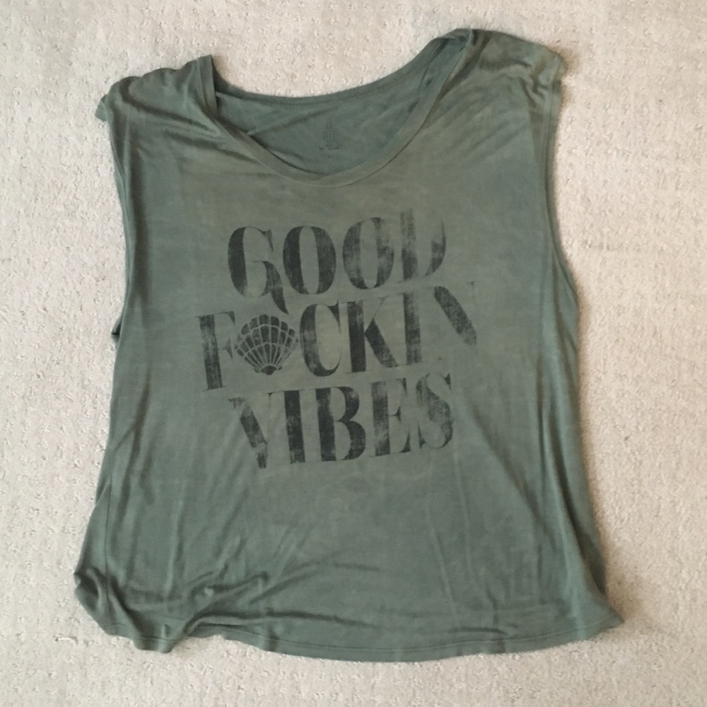 Blue Life Green Graphic Tee